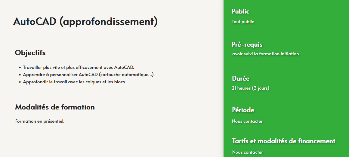formation- autocad- ,conception jardin - centre de formation Toulouse Auzeville