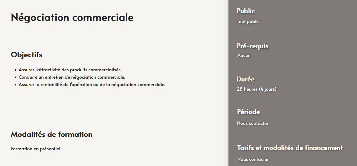 formation négociation commerciale