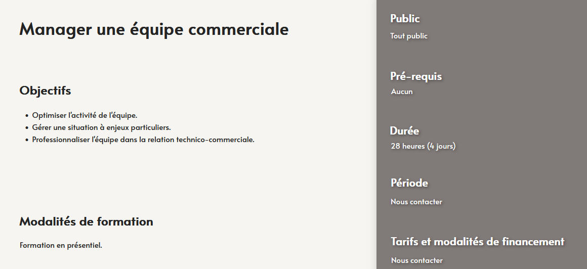 formation manager une équipe commerciale